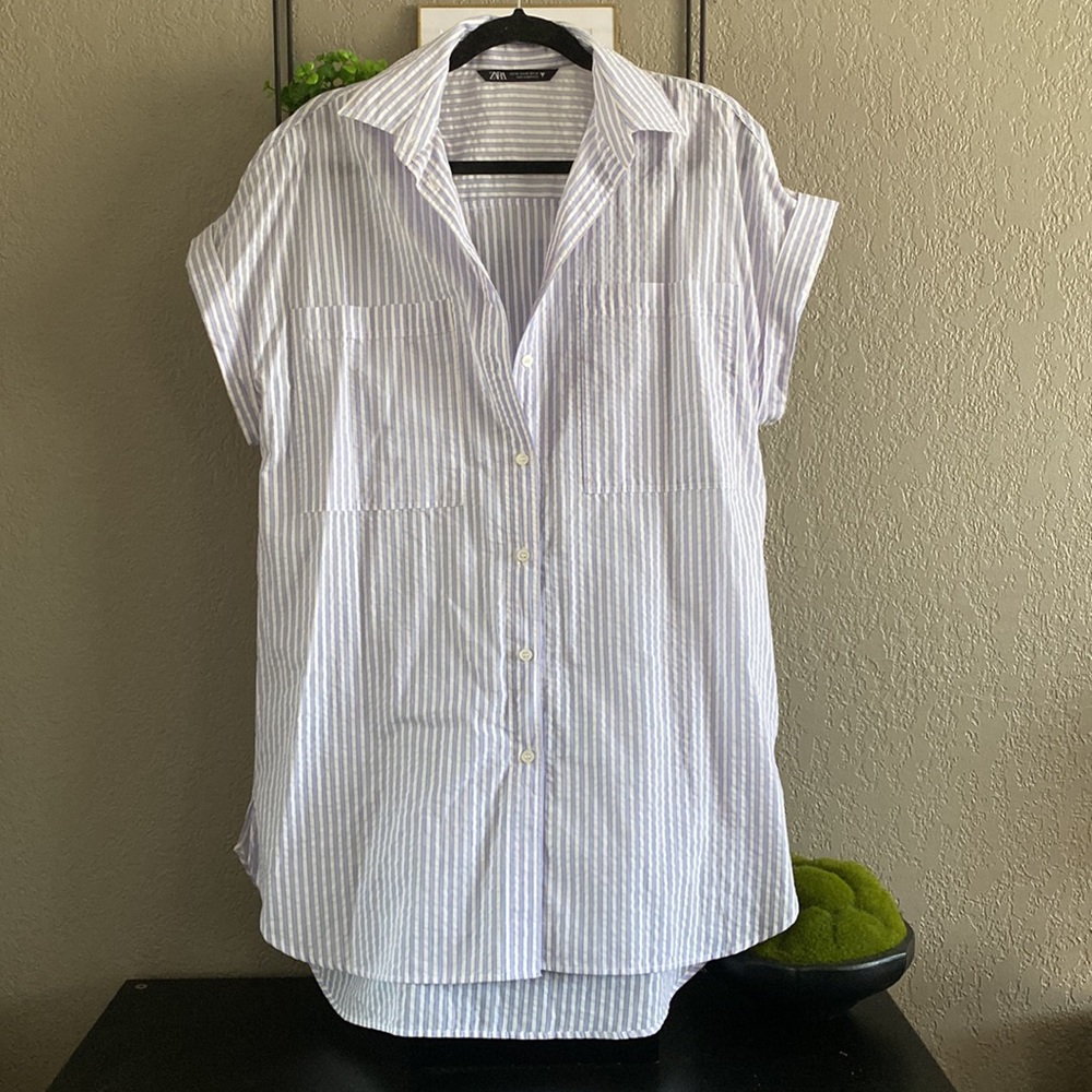 Zara Long Shirt Dress